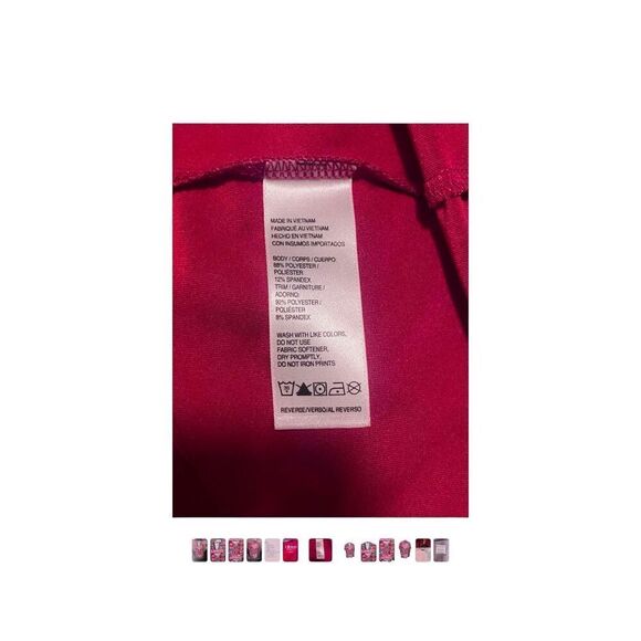 IZOD Golf Womens Sleeveless Pink Polo Shirt L Stretch Athletic Tank Top Multi Tr - Picture 7 of 7